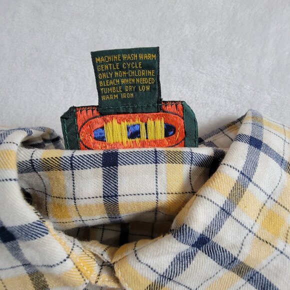 Vintage Charter Club by Jane Justin Plaid Button-Down Long Sleeve Shirt Size 12 - Picture 5 of 8